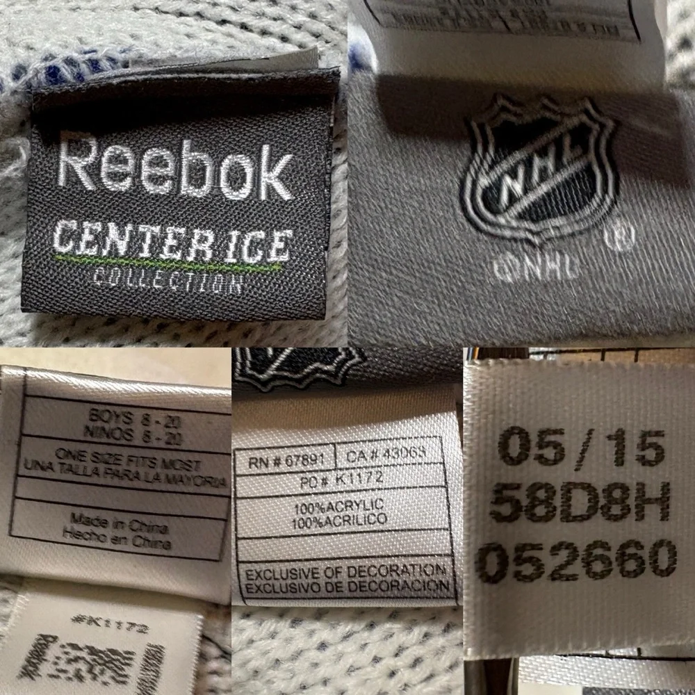 New York Islanders Reebok Center Ice Pom Beanie NHL Knit Hat